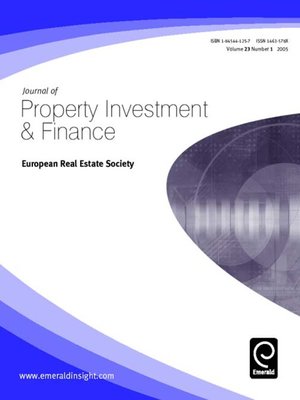 cover image of Journal of Property Investment & Finance, Volume 23, Issue 1